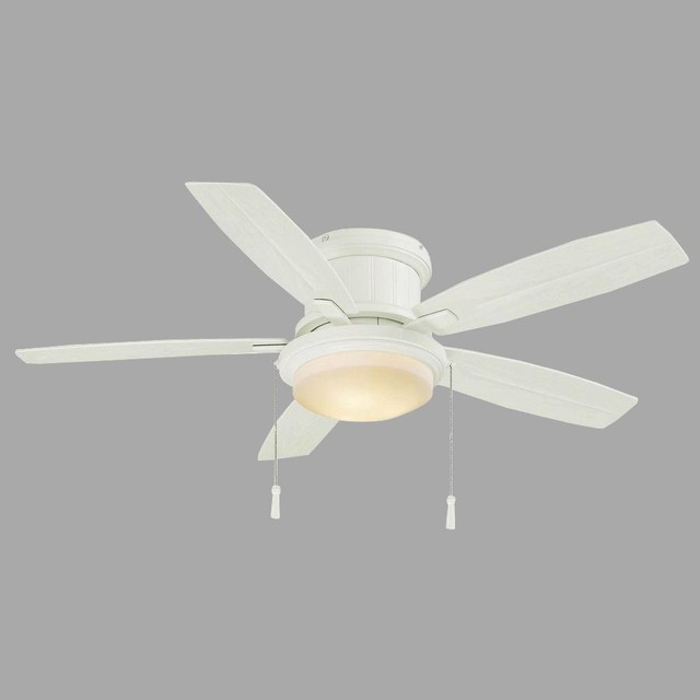 Hampton Bay Roanoke 48 In Indoor Outdoor White Ceiling Fan Yg2 P2 Hampton Bay Roanoke 48 In Indoor Outdoor White Ceiling Fan