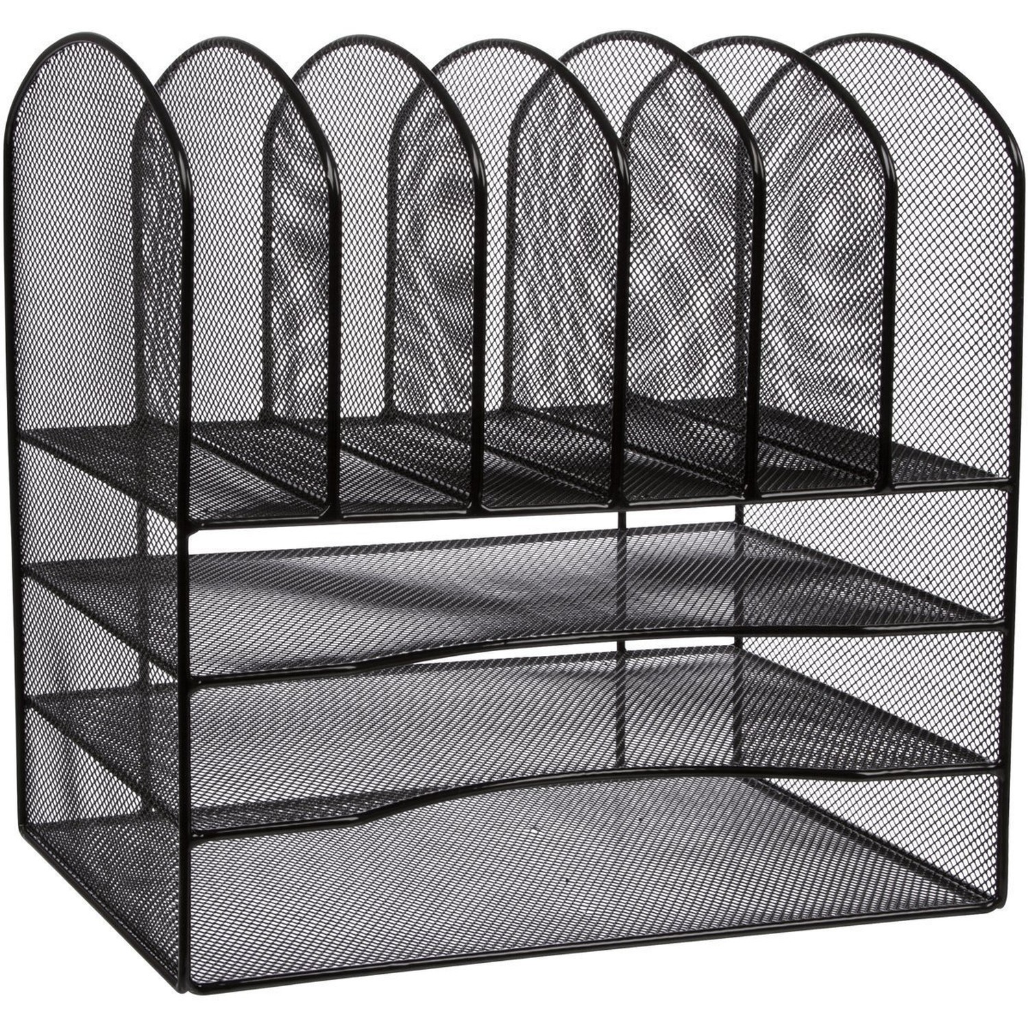 Twentyfive Wire Mesh Office Desk File Organizer Black Drawer 5