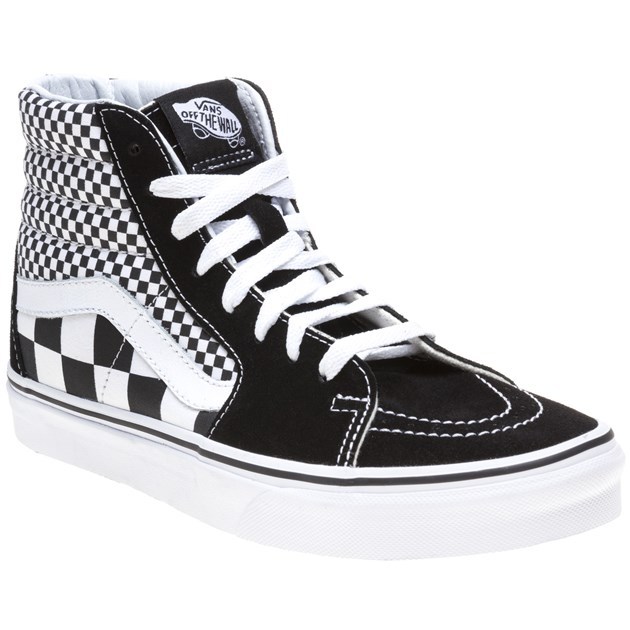 Vans Sk8hi Mix Checker Unisex Black White Scarpe 6 UK Vans Sk8hi Mix Checker Unisex Black White Scarpe 6 UK