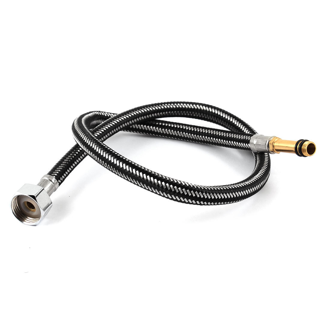 Bathroom 70cm 2 3ft Length Flexible Shower Hose Pipe Silver Tone Picture 1 Of 3