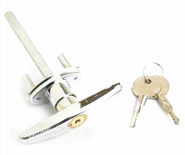 Garage Door Opener T Lock Handle With 2 Keys Secure