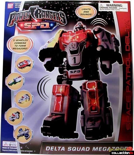 megazord power rangers bandai