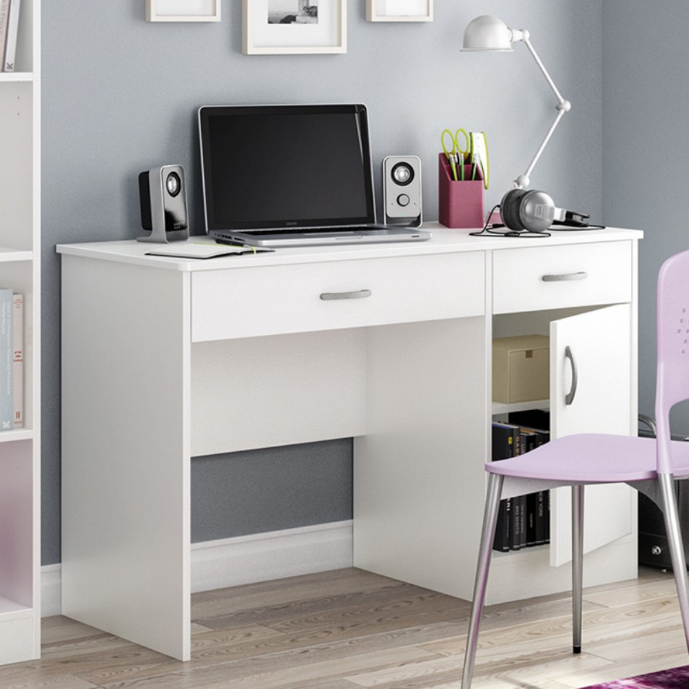 South S As Small Writing Desk Th3148 Finish Pure White Picture 1 Of 3