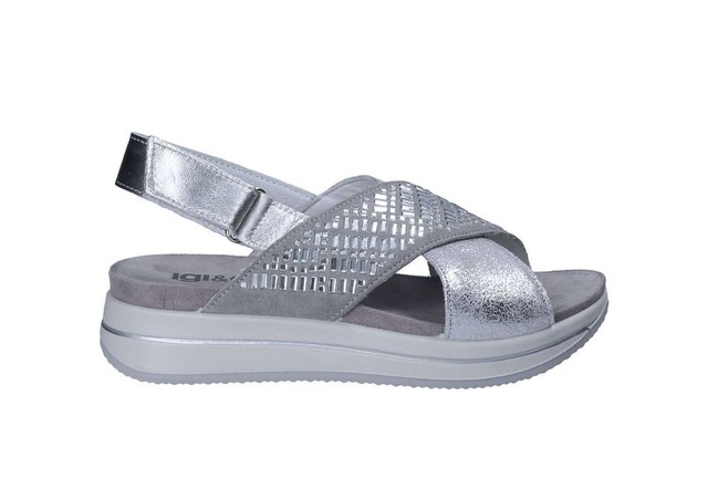 SANDALO DONNA IGICO 1172211 PELLE ARGENTO SANDALO DONNA IGICO 1172211 PELLE ARGENTO