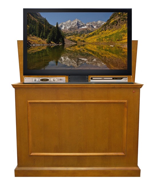 Touchstone Elevate Tv Lift Cabinet In Honey Oak 72009 Ebay Touchstone Elevate Oak Tv Lift Cabinets For Up To 42 Flat Screen S