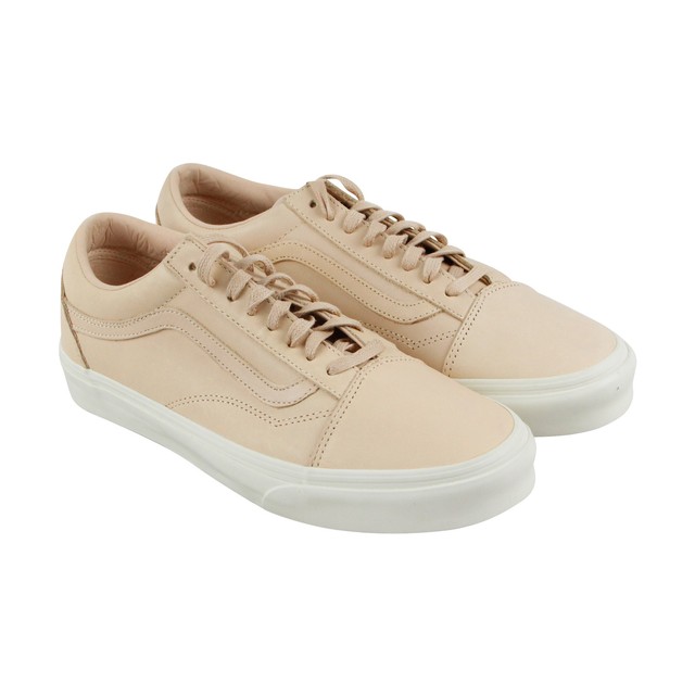 beige leather vans old skool beige leather vans old skool