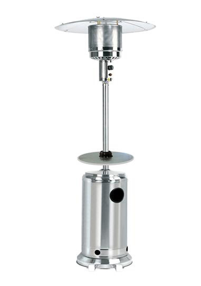 Az Patio Heaters Hlds01 Bst Tall Stainless Steel Heater With Table Picture 1 Of