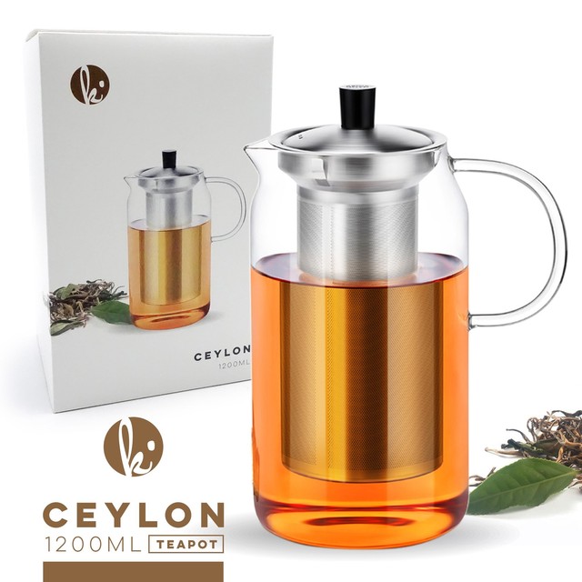 Glass Teapot Kettle With Infuser Set Stovetop Warmer Tea Pot Glass Teapot Kettle With Infuser Set Stovetop Warmer Tea Pot Stainless