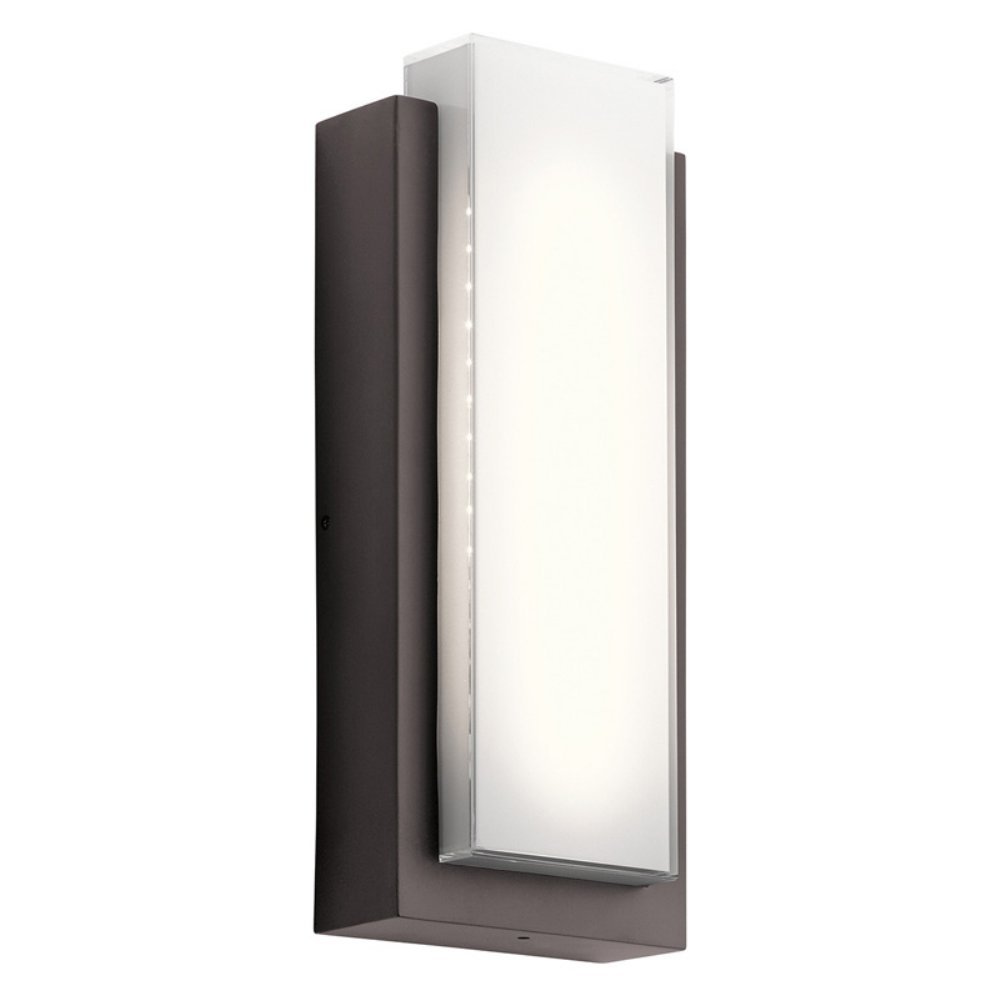 Kichler 49558azled Dahlia Outdoor Wall Light In Architectural Bronze Picture 1 Of 3