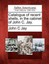 Catalogue of Recent Shells, in the Cabinet of John C. Jay. by John C Jay