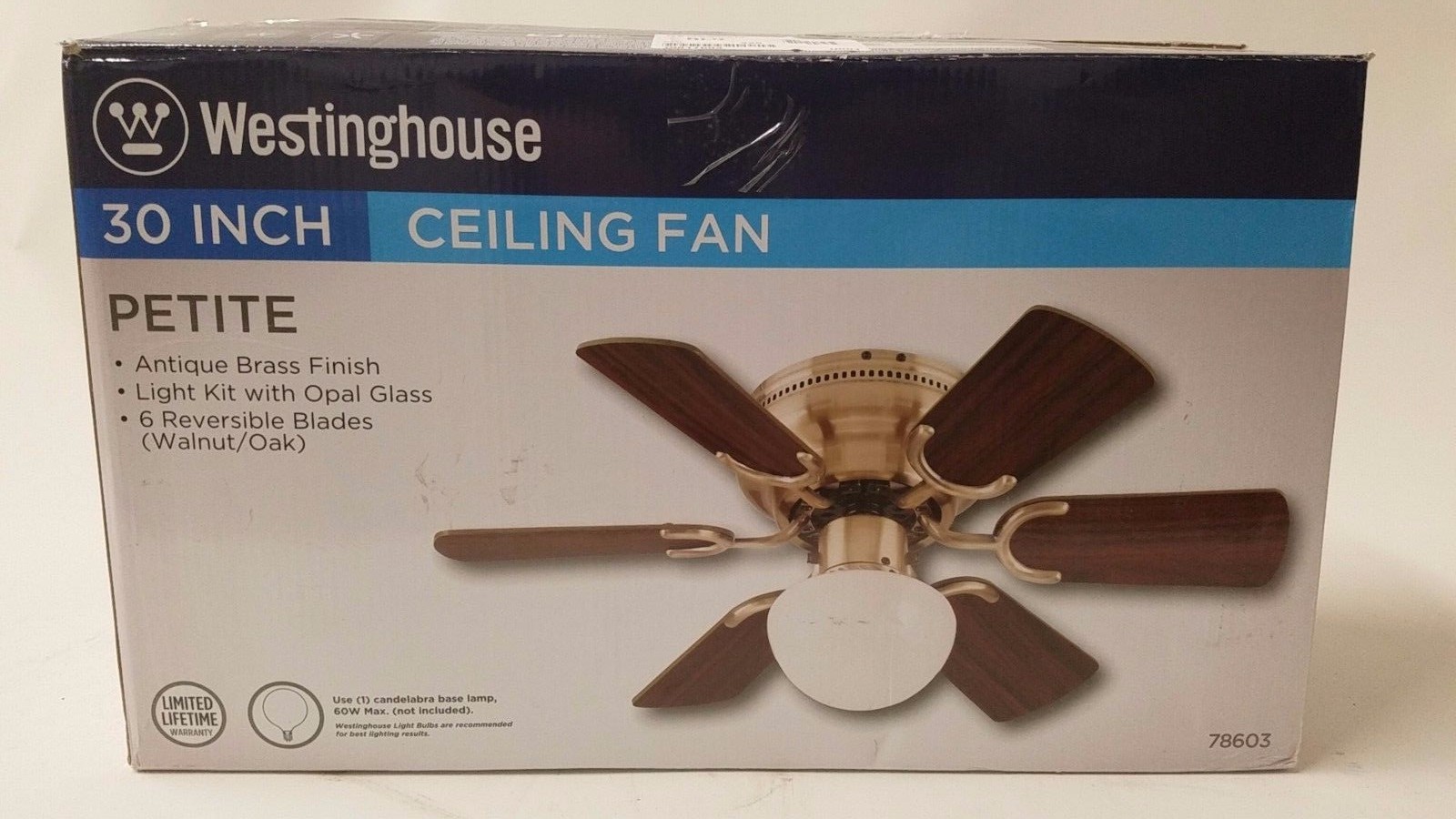 Westinghouse 30in Petite Ceiling Fan Z820 New Other T