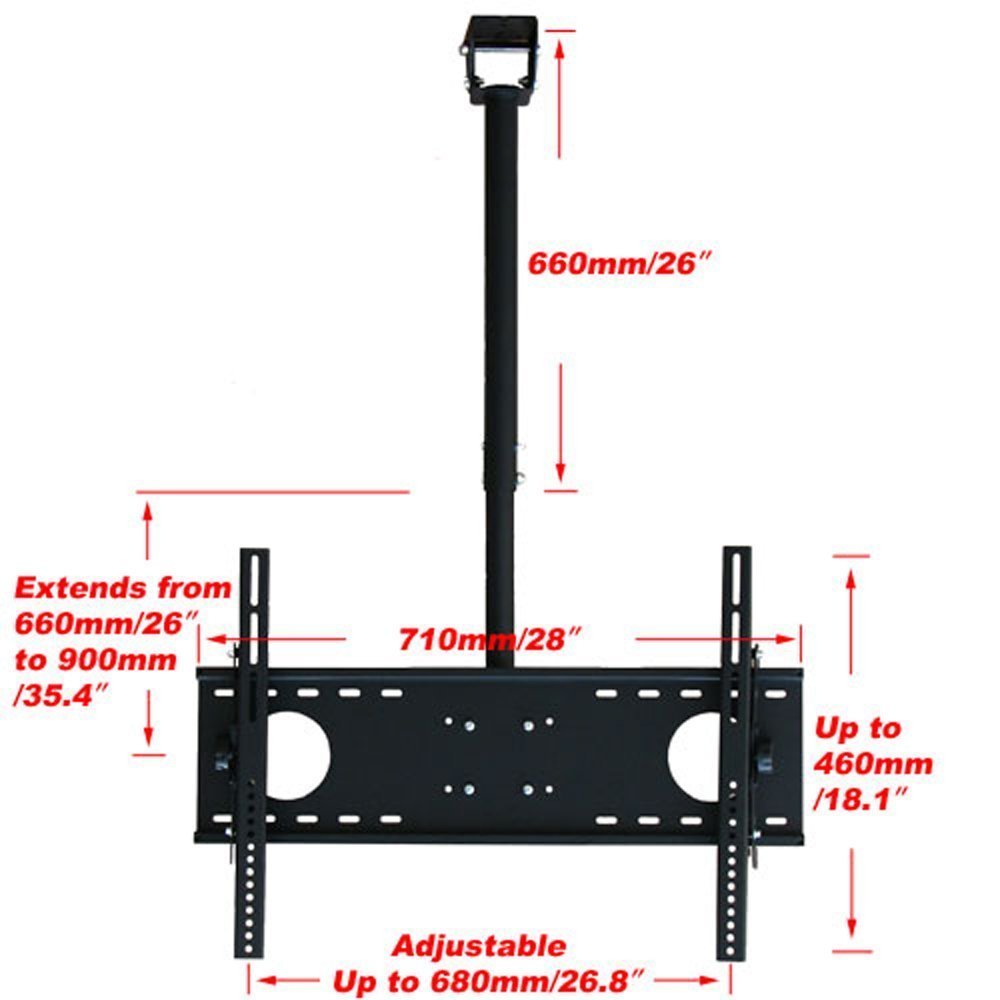 Secu Lcd Plasma Flat Panel Tv Ceiling Mount Bracket For Most 30 4
