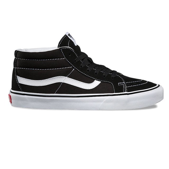 VA391F6BT Scarpe Vans Sk8Mid Reissue nero/bianco 2018 Donna Tela Vans VA391F6BT Scarpe Vans Sk8Mid Reissue nero/bianco 2018 Donna Tela Vans