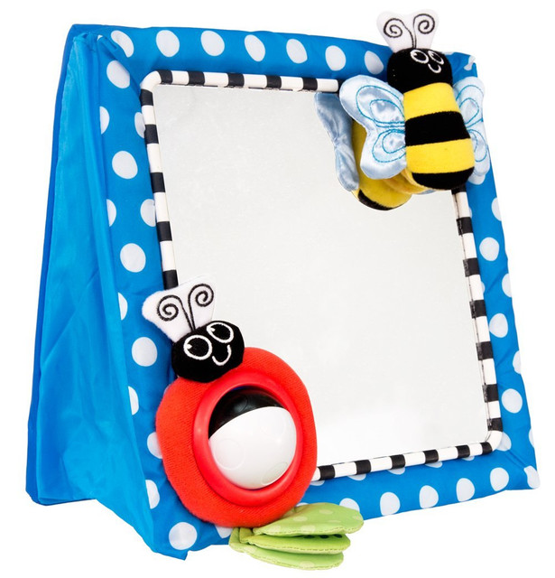 Sassy Blue Baby Toy Floor Mirror Infant Toddler Developmental Toddler Baby Infant Sassy Play Floor Mirror Blue