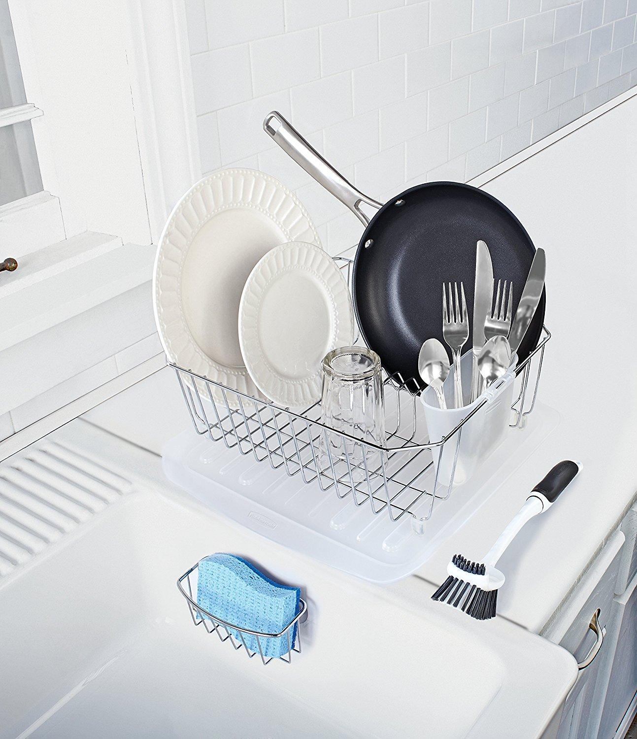 Rubbermaid Set Sink Ware Dish Tray Series Drainer Rack Hold Washed Brand New T