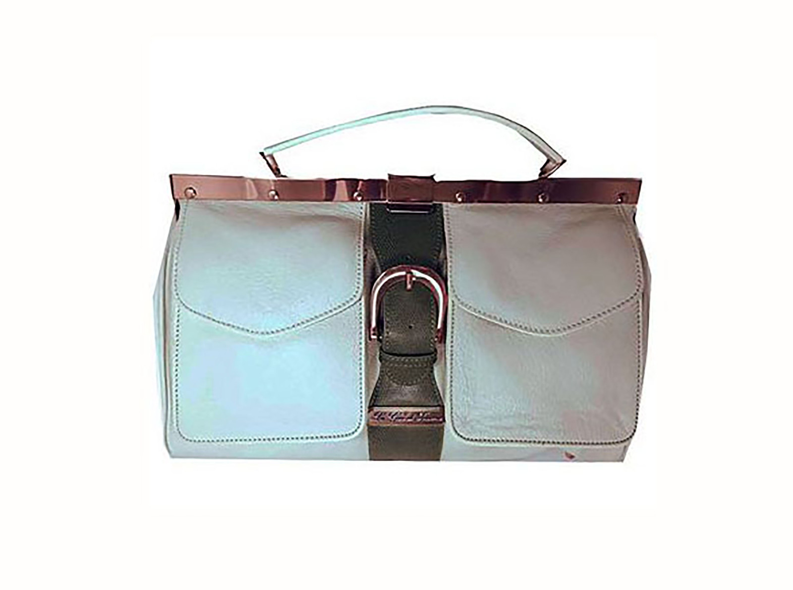 La Gioe Di Toscana White Leather Handbag Ebay Picture 1 Of 5