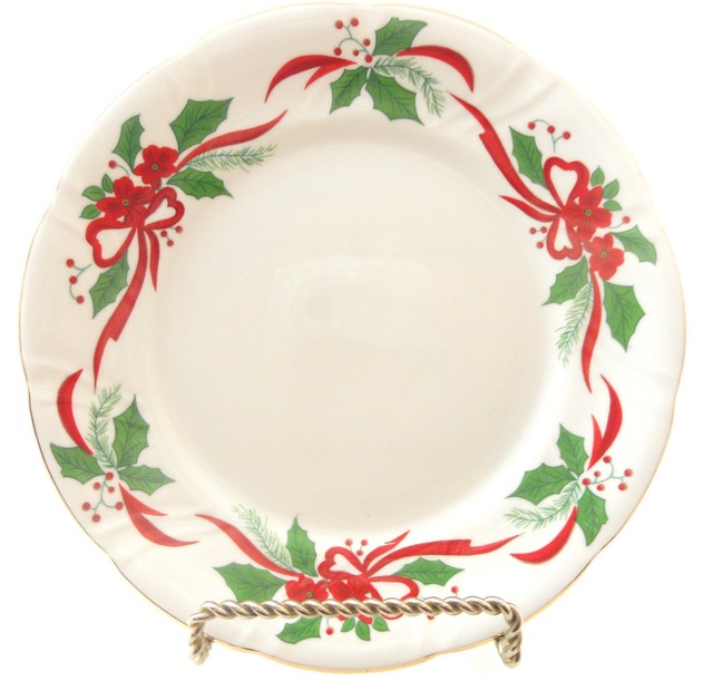 Southington Victorian Holiday Poinsettia Salad Plate 7.25 Baum ... Southington Victorian Holiday Poinsettia Salad Plate 7.25 Baum ...