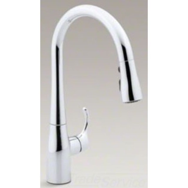 Kohler K597cp Simplice Chrome Single Handle Pull Down Sprayer Kohler K 597 Cp Simplice Pulldown Secondary Faucet Polished Chrome