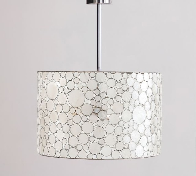 Pottery Barn Marina Capiz Shell Drum Pendant Chandelier Ebay New Pottery Barn Marina Drum Pendant Capiz Shell Chandelier Up To 36 Pole Leng