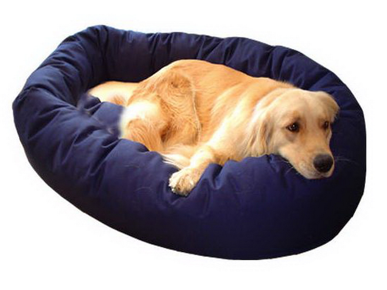 Majestic 52 Inch Round Dog Pet Large Breed Xl Bagel Bed 70 110 Lbs Picture 1 Of 3