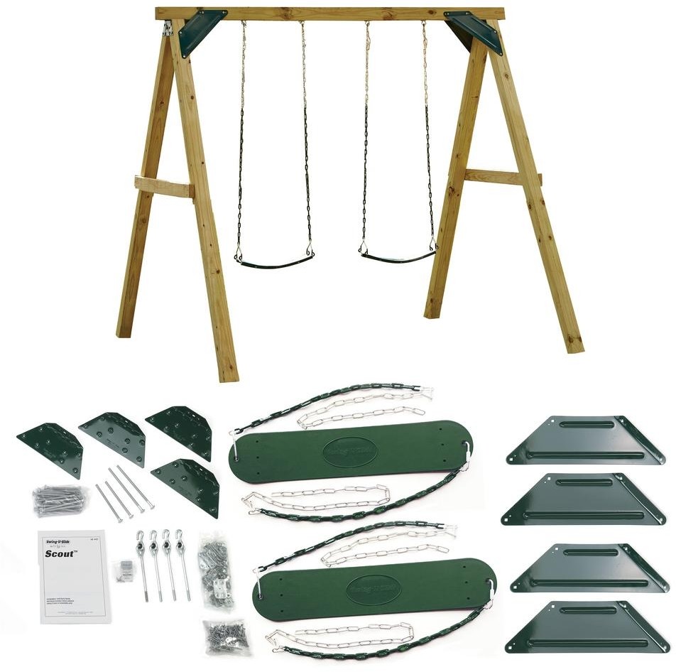 Swing Set Hardware Custom Backyard Seat Accessories Green Plastic Picture 1 Of 5