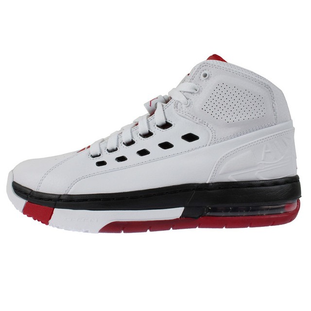 {317223-112} MEN'S NIKE AIR JORDAN OL' SCHOOL WHITE/RED/BLACK *NEW* US 8 {317223-112} MEN'S NIKE AIR JORDAN OL' SCHOOL WHITE/RED/BLACK *NEW* US 8