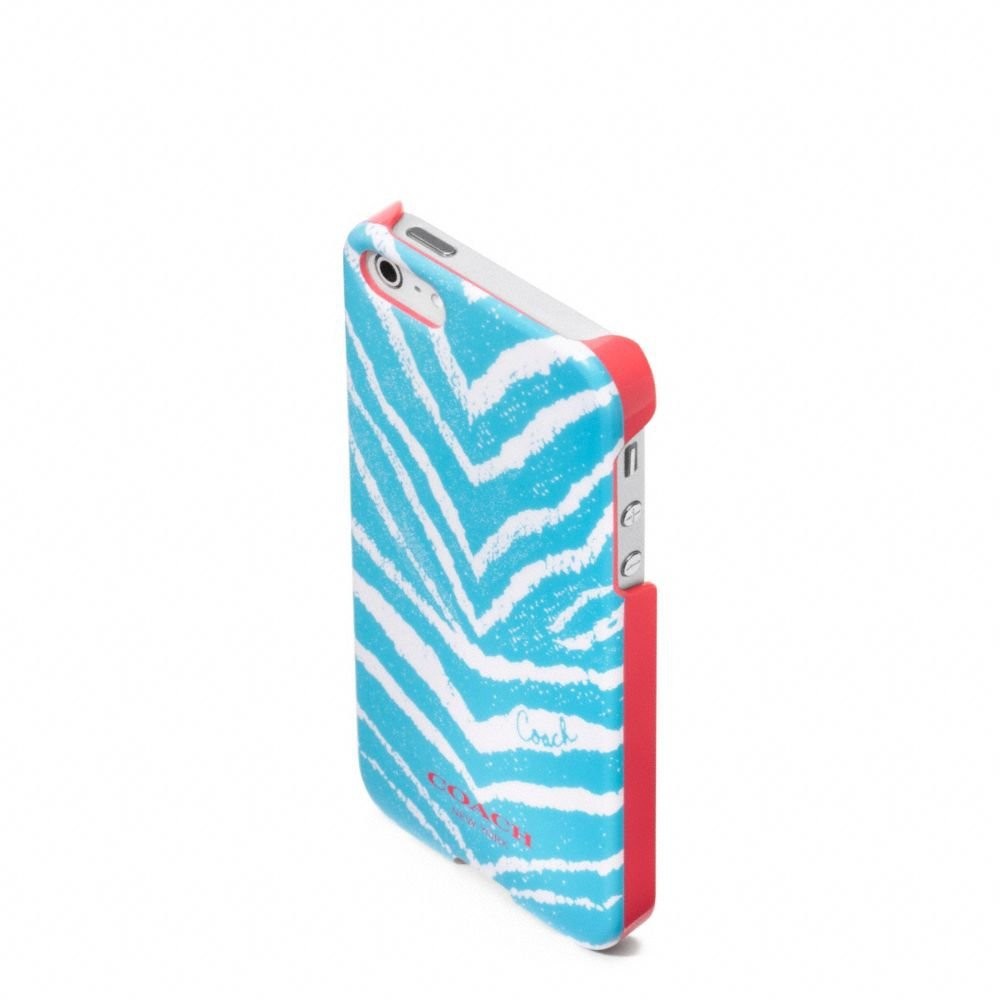 Coach Zebra Stripe Print Apple iPhone 5 Case 64700B Navy Blue | eBay