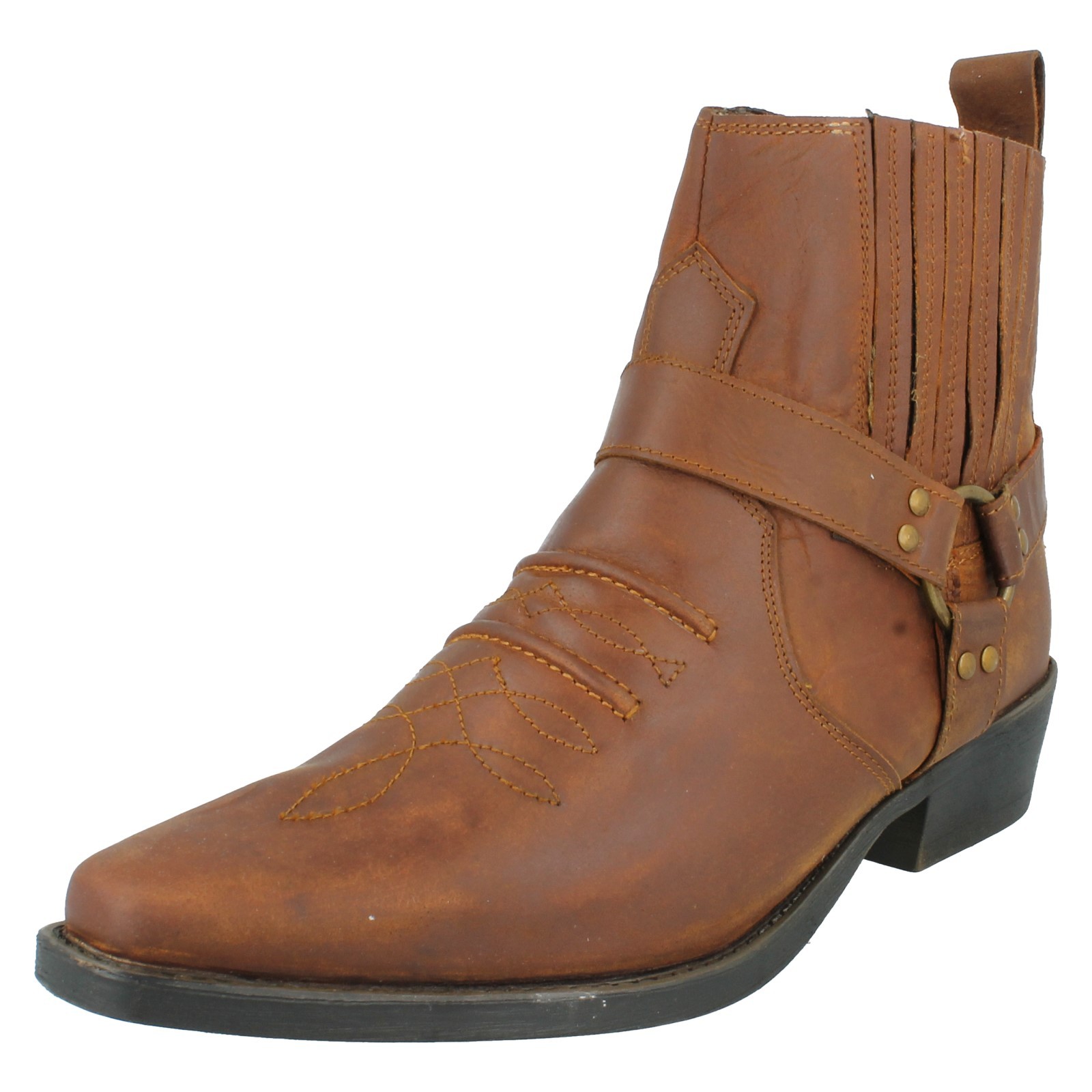 Mens Maverick Leather Cowboy Boots Style - A3003 Mens Maverick Leather Cowboy Boots Style - A3003