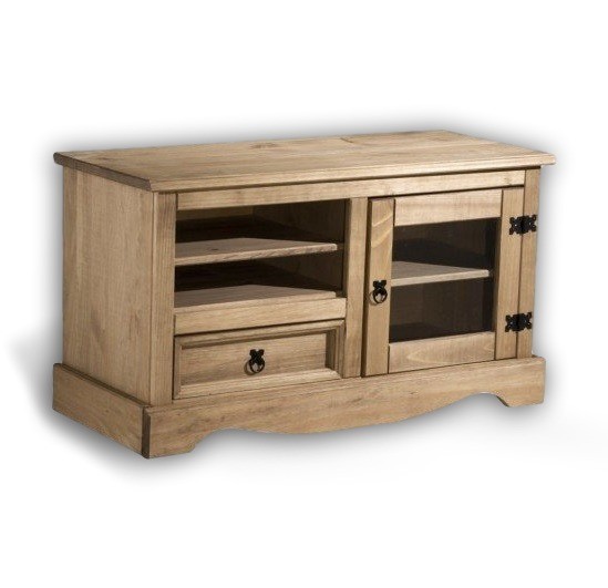 Rustic Style TV Entertainment Unit Solid Wood Stand Cabinet Pine Shelves Waxed Rustic Style TV Entertainment Unit Solid Wood Stand Cabinet Pine Shelves Waxed