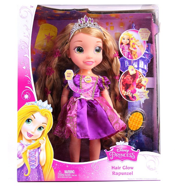Disney Princess Hair Glow Rapunzel Doll Delivery Ebay 14 Rapunzel Princess Singing Music Action Figures Hair Glow Disney Doll