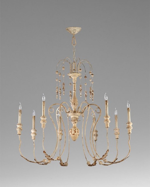 Cyan Design 04638 Maison 8 Light Chandelier Wood And Iron French Cyan Design 04638 Maison 8 Light Chandelier Wood And Iron French Vintage