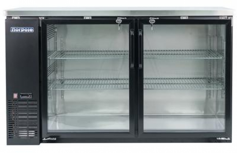 Norpole 16 Cu Ft 2 Gl Door Under Bar Refrigerator Black Picture 1 Of 4