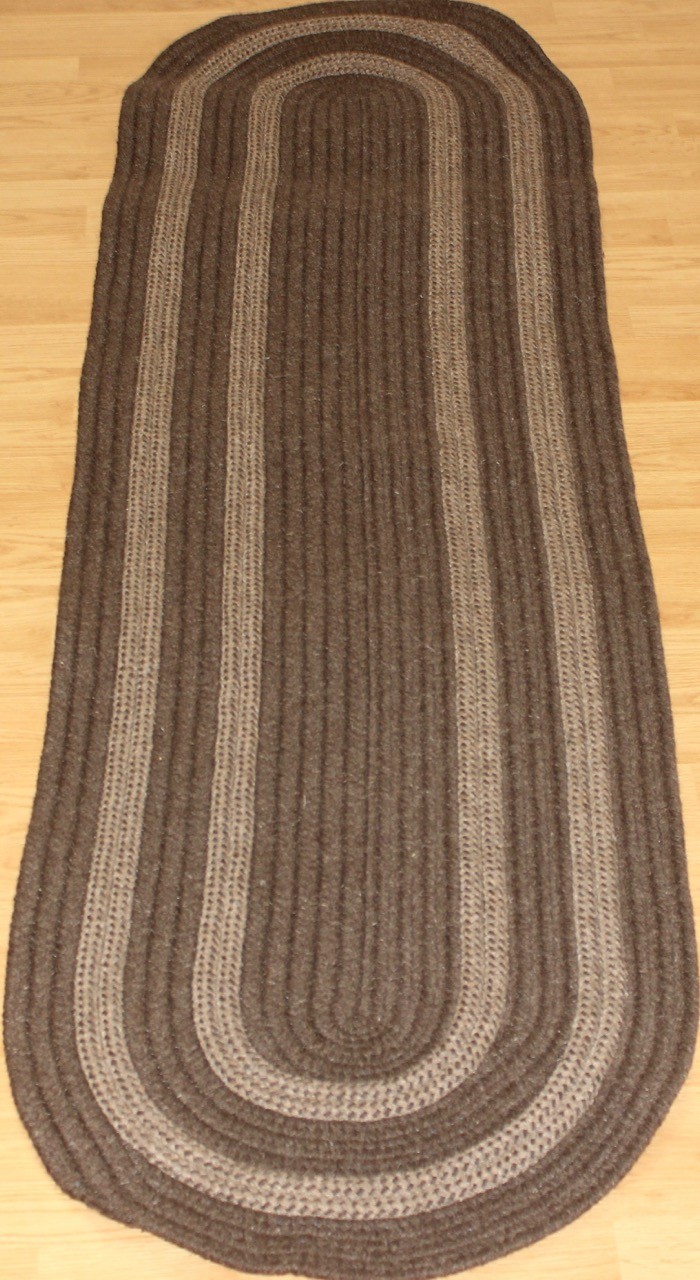 Braided Rug 2x7 Manhattan Braid Brown Colonial Mills Hall Runner Picture 1 Of 2
