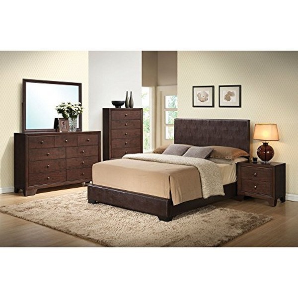 brown platform bed leather headboard picture of acme 14375f ireland brown pu full platform bed ebay brown platform bed leather headboard picture of acme 14375f ireland brown pu full platform bed ebay