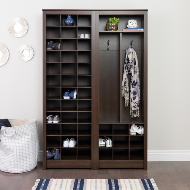 Shoe Storage Cabinet Prepac Everett Espresso Laminate 36 Slot Space Shoe Storage Cabinet Prepac Everett Espresso Laminate 36 Slot Space Saving