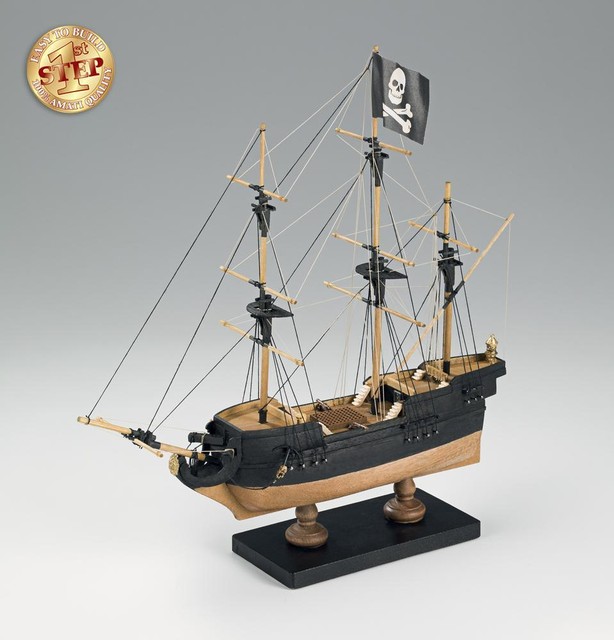 Beginner High Quality Wooden Model Ship Kit By Amati First Step Amati 11 Pirate Ship First Step Wooden Model Kit Beginners