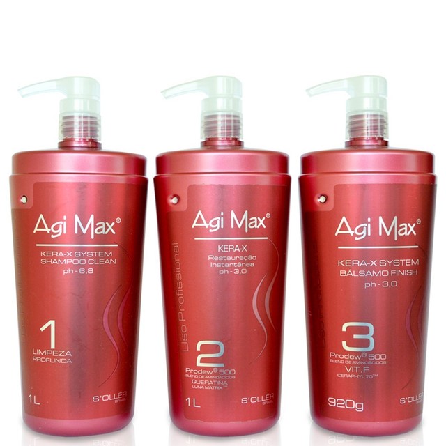 AGI Max Kera-x Luna Matrix Brazilian Keratin Treatment Kit 166x16 ...
