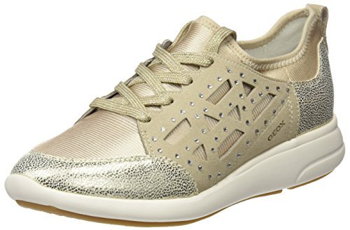 Geox D Ophira B Scarpe da Ginnastica Basse Donna Oro Lt Taupe/Lt Gold Geox D Ophira B Scarpe da Ginnastica Basse Donna Oro Lt Taupe/Lt Gold
