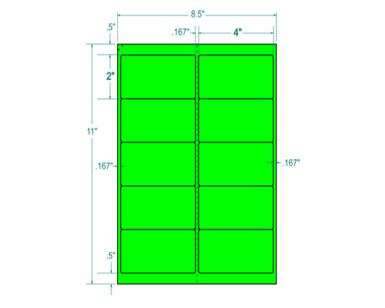 green address labels