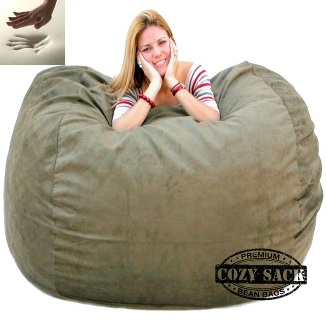 Large Bean Bag Chairs Memory Foam Filled Factory Direct 5 Cozy Sack Picture 3 Of 4