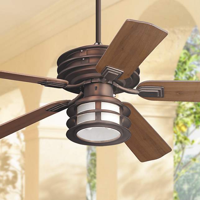 52 Casa Vieja Mission Bronze Outdoor Ceiling Fan 1