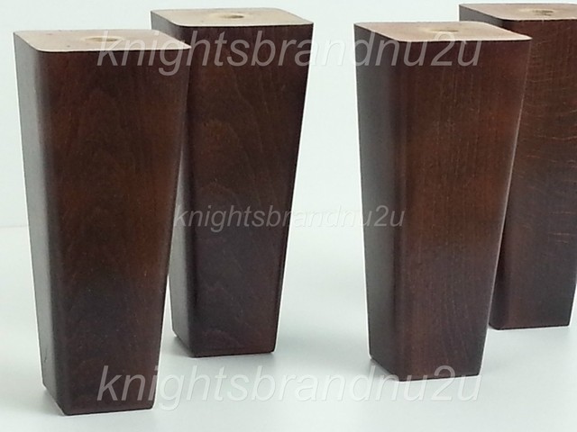 4x Wooden Furniture Feet Replacement Legs For Drawers Wardrobes Beds 4x Wooden Replacement Feet Furniture Legs For Drawers Wardrobes Beds Cabinets