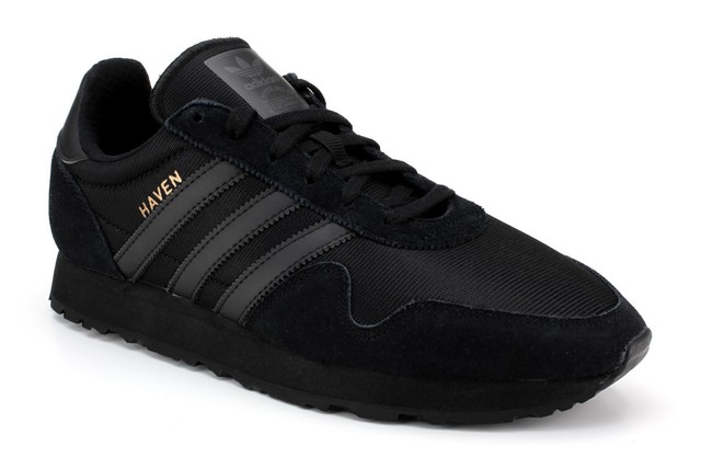 Adidas Sneaker Uomo Originals Haven nero scarpe da Ginnastica Tempo Libero Y9717 Adidas Sneaker Uomo Originals Haven nero scarpe da Ginnastica Tempo Libero Y9717