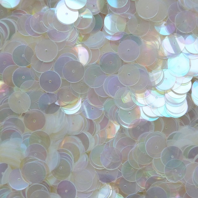 6mm Flat SEQUIN PAILLETTES ~ CRYSTAL IRIS RAINBOW warm hue ~ Made in USA