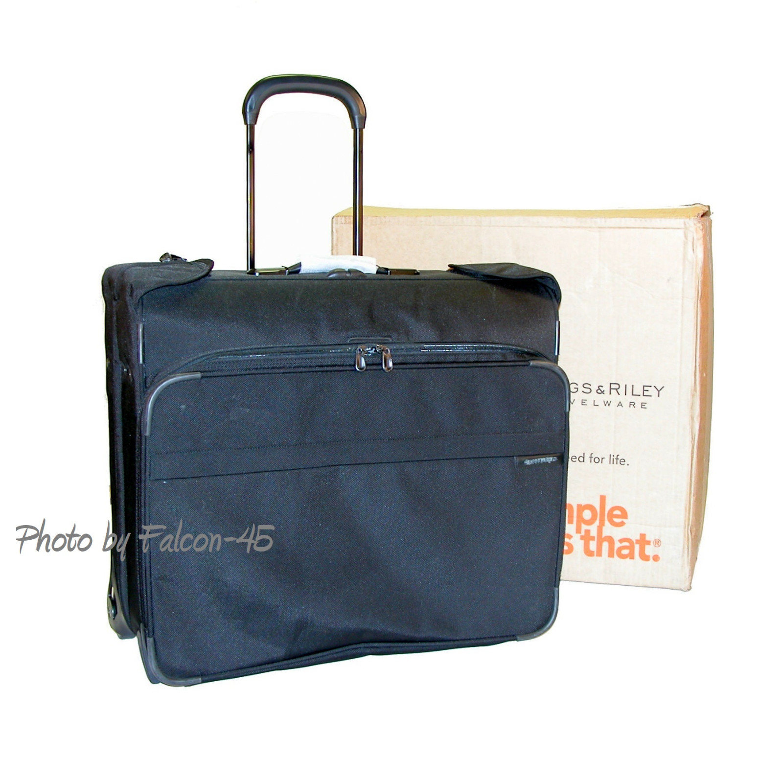 Briggs Riley Luggage Collection Deluxe Wheeled Garment Bag Black Picture 1 Of 8