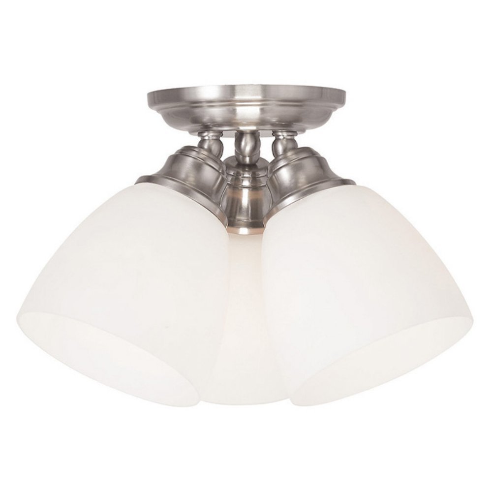 Livex Lighting 13664 Somerville 3 Light Flush Mount Ceiling Fixture Picture 1 Of