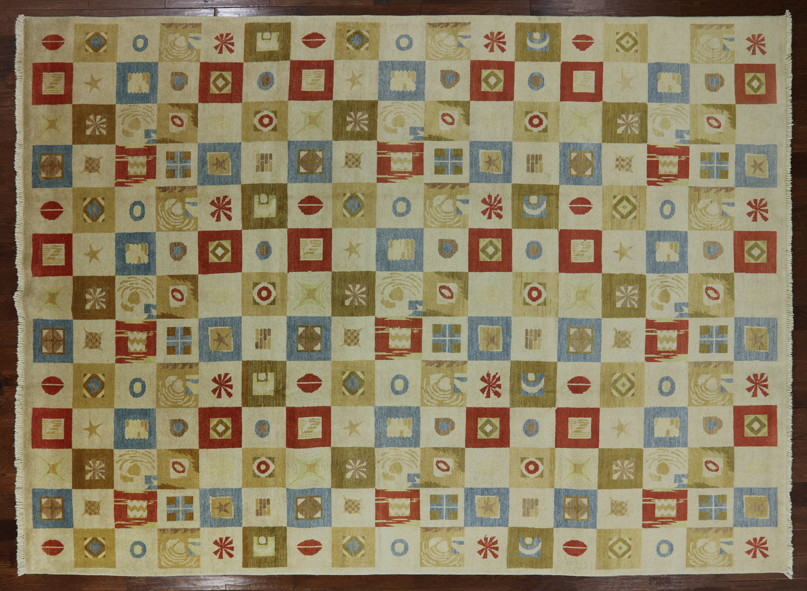 Multicolor 9 X 13 Gabbeh Wool Area Rug H8366 Picture 1 Of 9