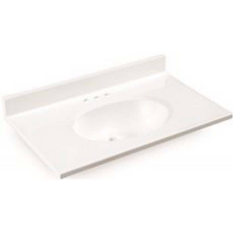 National Brand Alternative 112018 Vanity Top Cultured Marble White Picture 1 Of