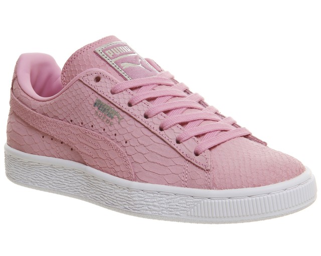 Da Donna Puma Rosa Pelle Stringati Sneaker UK 7 EX DISPLAY Da Donna Puma Rosa Pelle Stringati Sneaker UK 7 EX DISPLAY