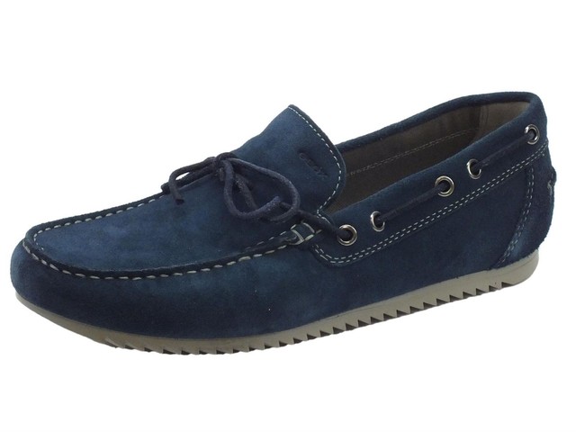 GEOX mocassini uomo U82Q5A camoscio blu scuro nr. 41 GEOX mocassini uomo U82Q5A camoscio blu scuro nr. 41
